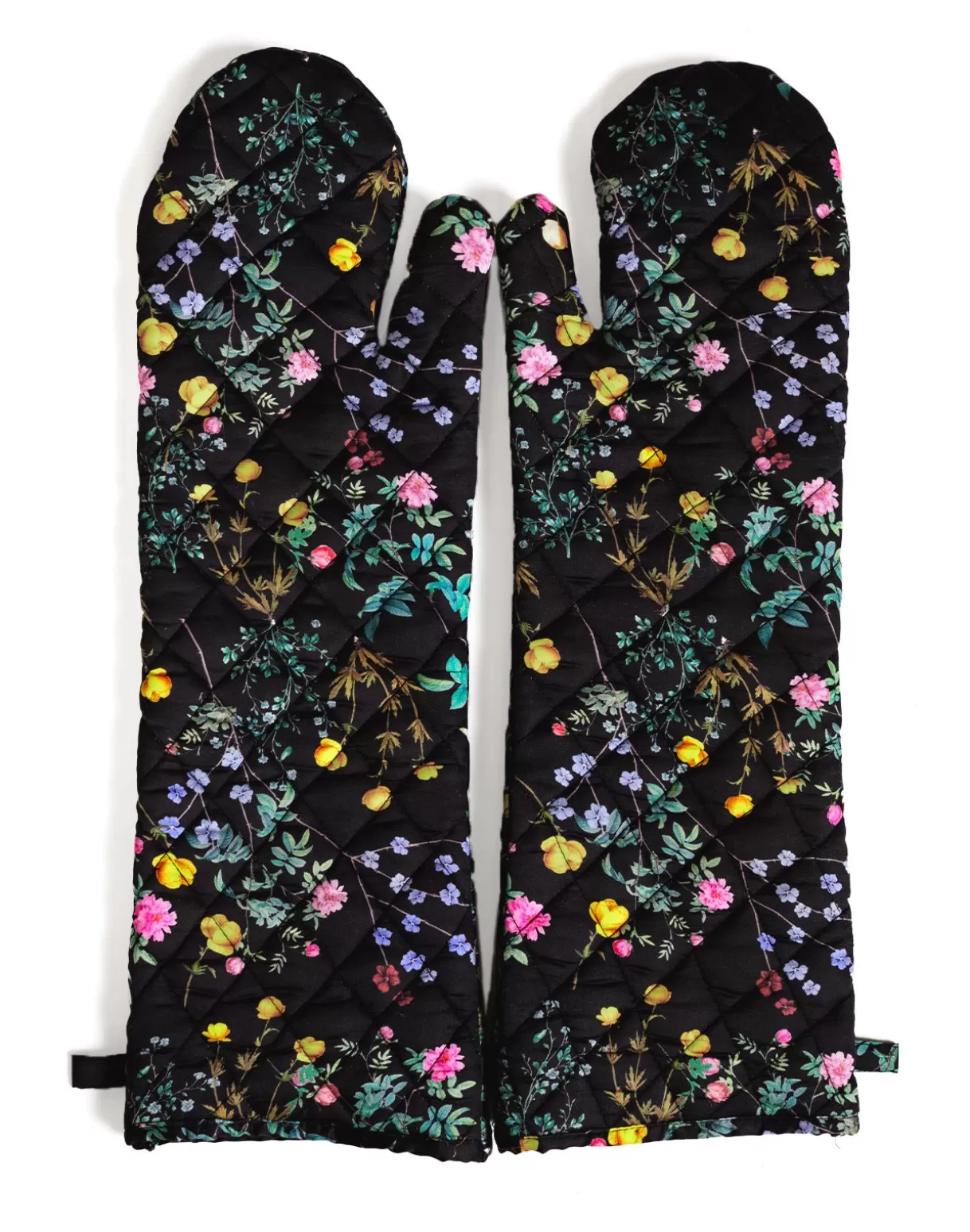 Home-Cynthia Rowley Quilted Oven Mitts BLKFL