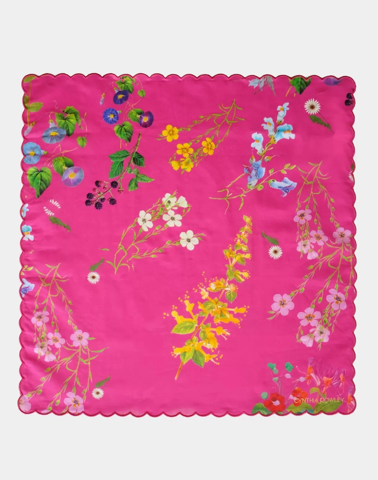 Home-Cynthia Rowley Scallop Embroidered Edge Dinner Napkin PNKFL