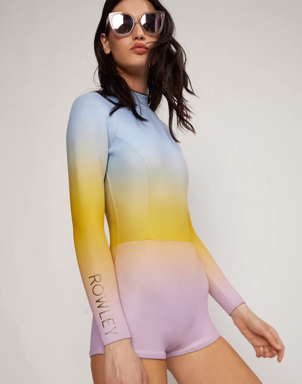 Surf & Swim-Cynthia Rowley Sea Ombre Wetsuit Blue/Yellow/Pink