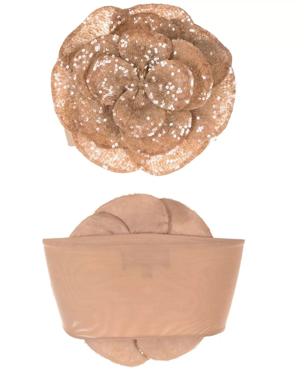 Tops-Cynthia Rowley Sequin Flower Bandeau CMLMLT