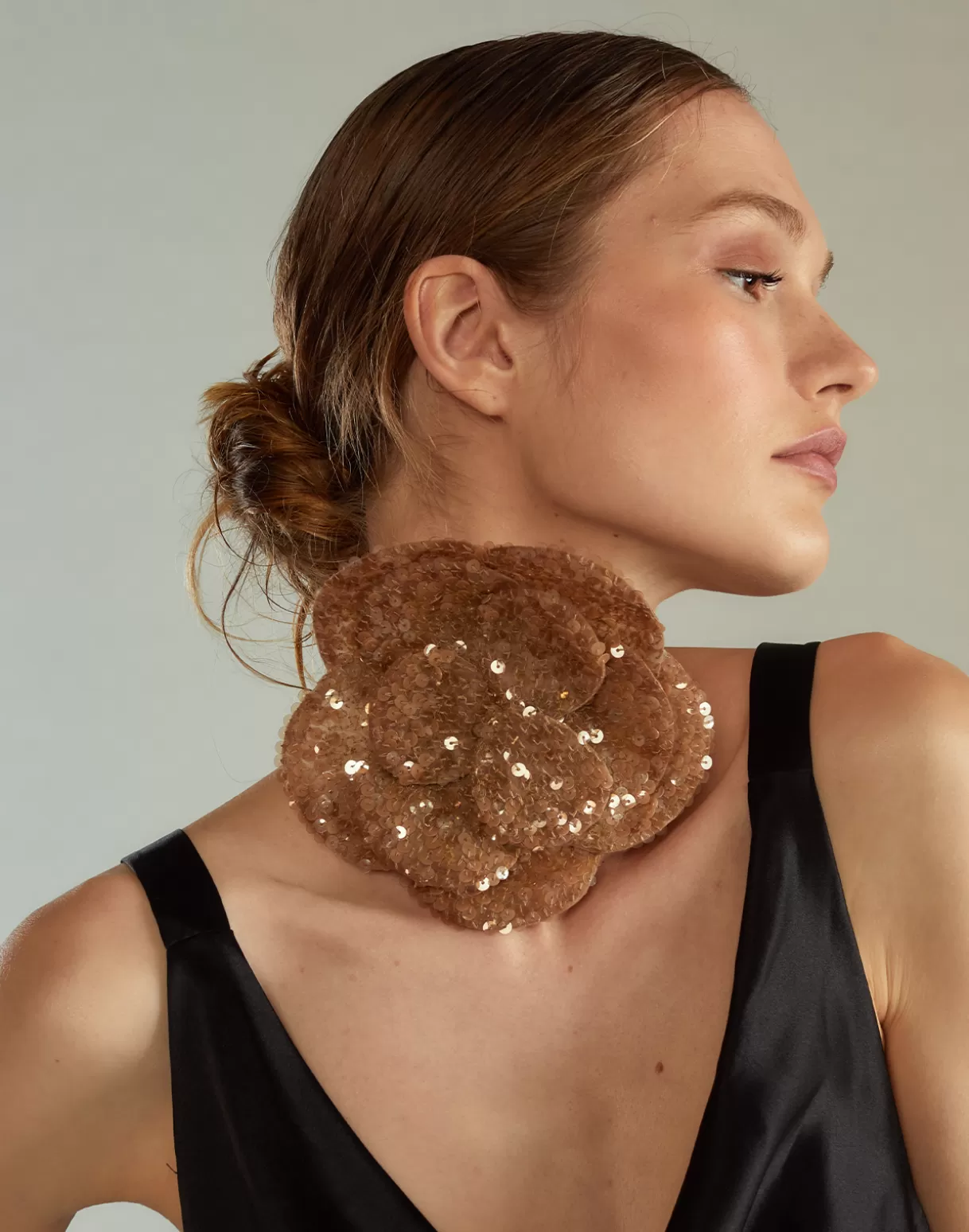 Accessories | Accessories-Cynthia Rowley Sequin Flower Tie CMLMLT