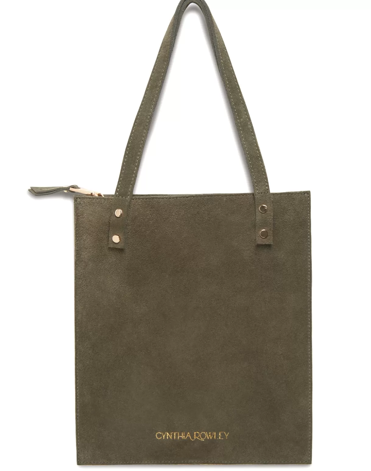 Accessories | Accessories-Cynthia Rowley Sleek Suede Tote DRKGR