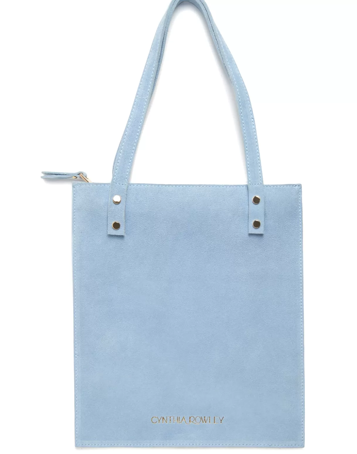 Accessories | Accessories-Cynthia Rowley Sleek Suede Tote BLUE