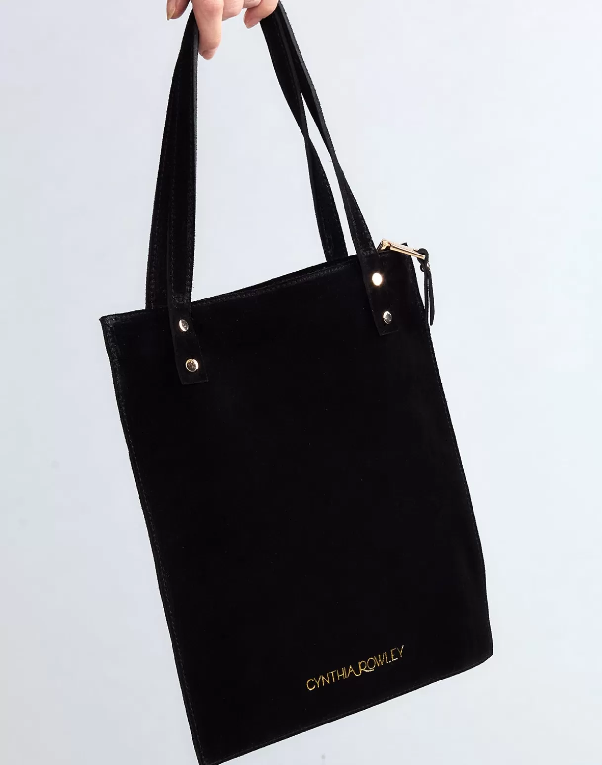 Accessories | Accessories-Cynthia Rowley Sleek Suede Tote BLACK