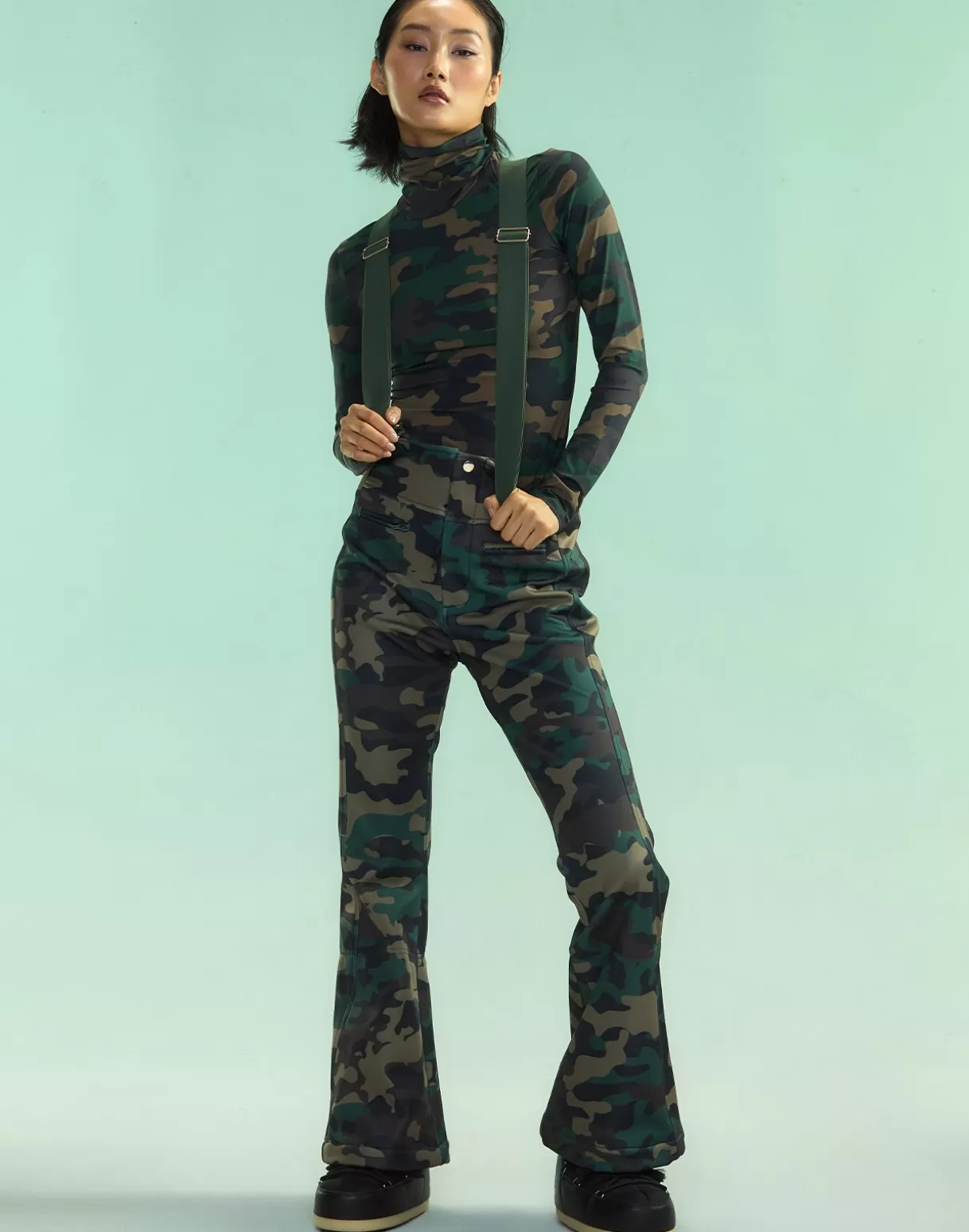 Snow-Cynthia Rowley Slope Style Ski Pants GRNCAM