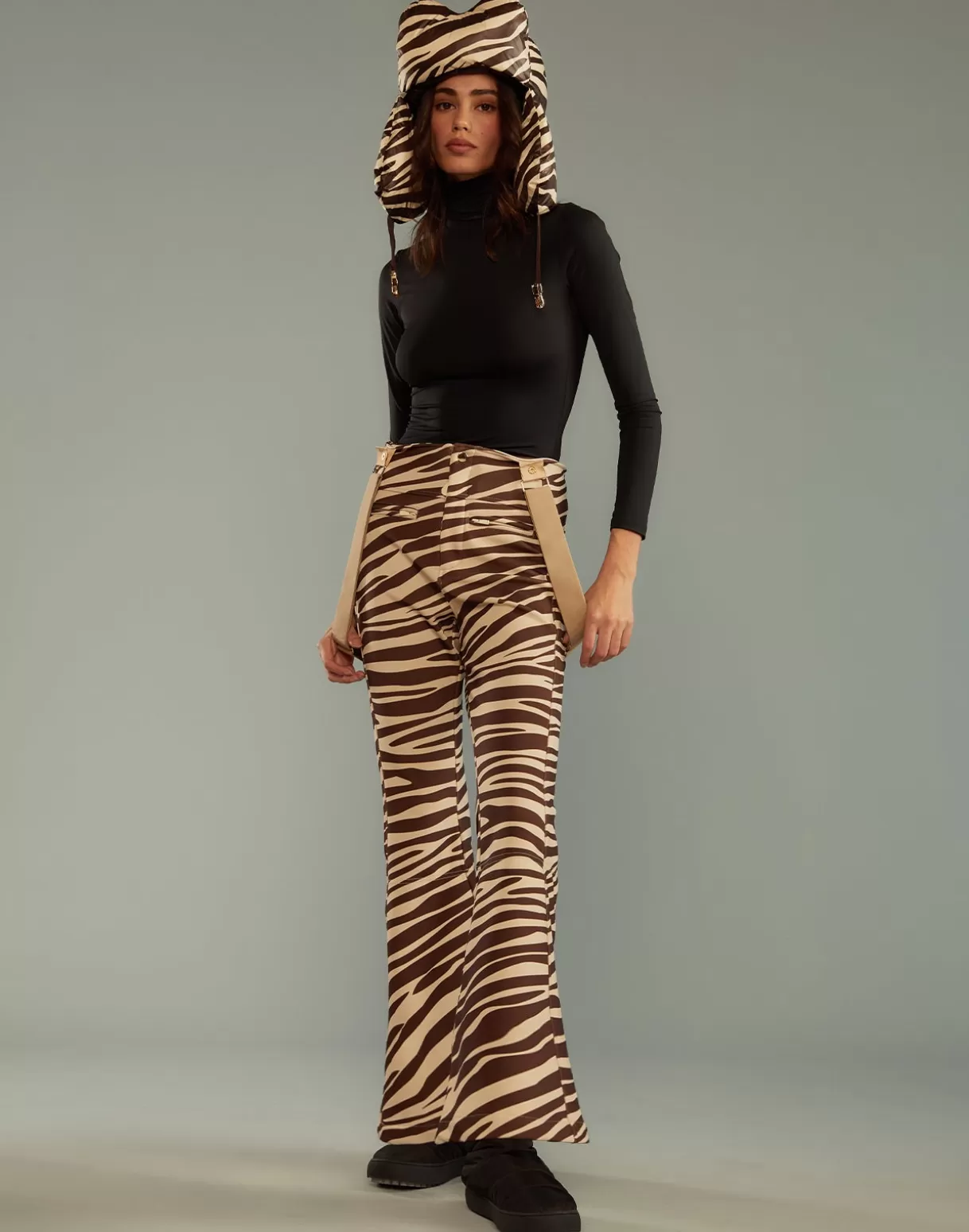 Snow-Cynthia Rowley Slope Style Ski Pants ZEBRA