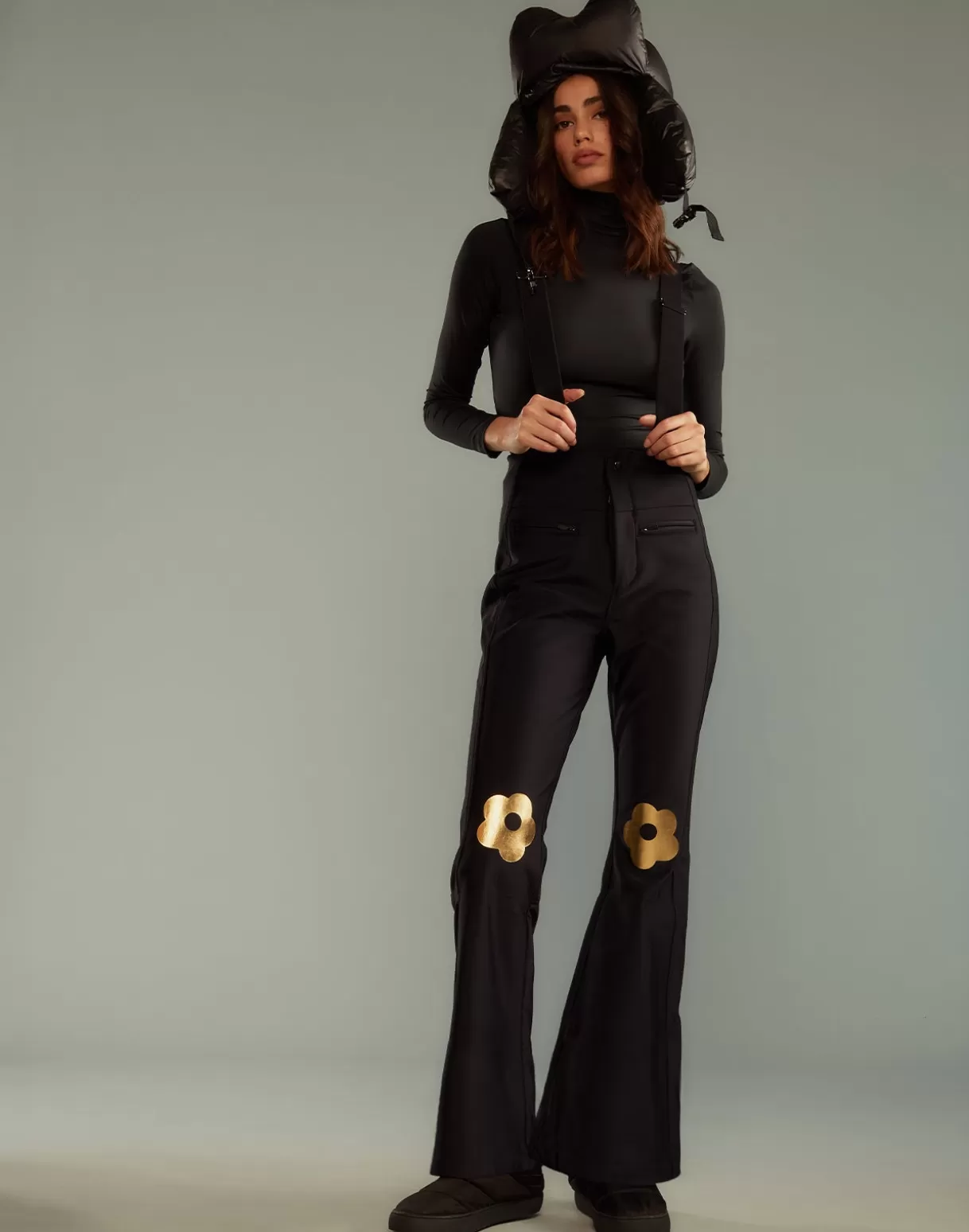 Snow-Cynthia Rowley Slope Style Ski Pants BLACK