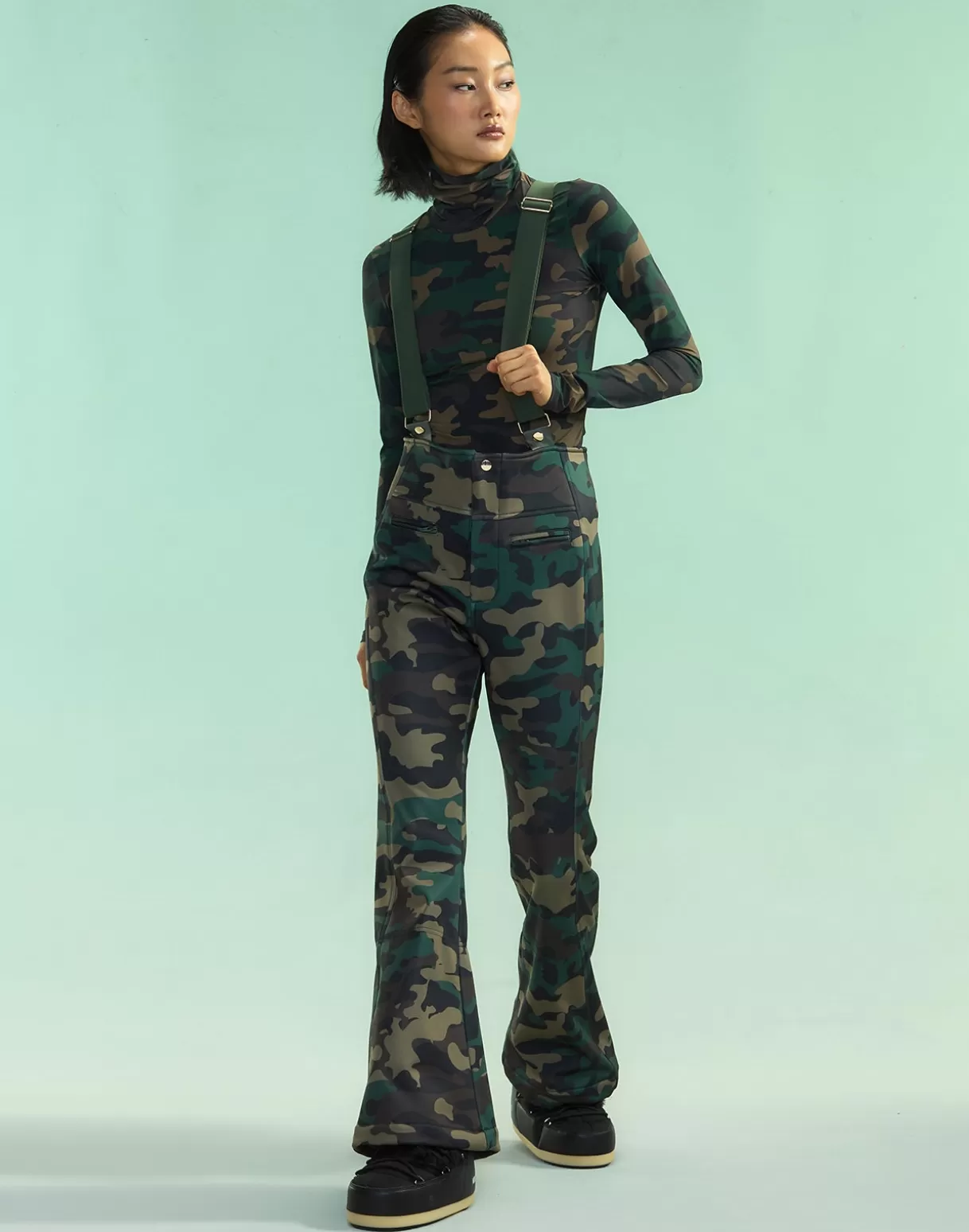 Snow-Cynthia Rowley Slope Style Ski Pants GRNCAM