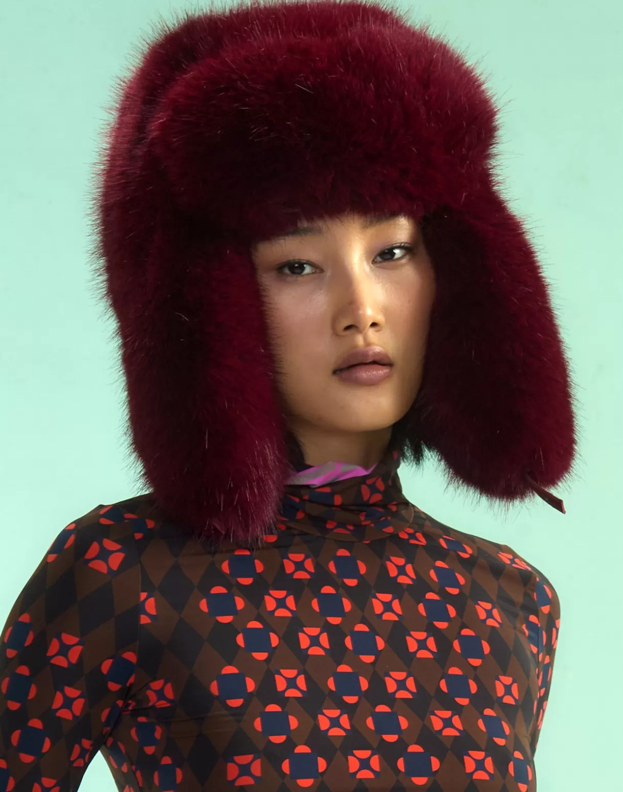 Accessories | Accessories-Cynthia Rowley Snow Bunny Trapper Hat BRGDY