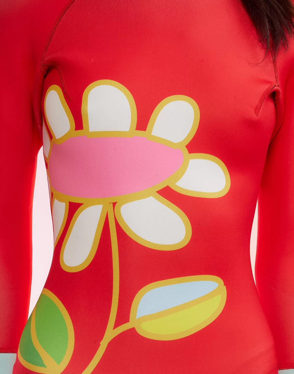 Surf & Swim-Cynthia Rowley Spring Daisy Wetsuit Red