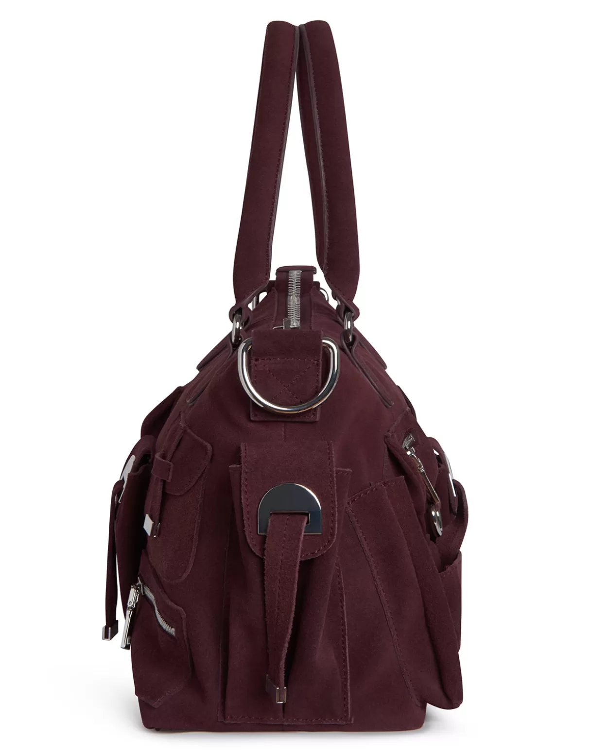 Accessories | Accessories-Cynthia Rowley Suede Cargo Pocket Shoulder Bag OXBLD