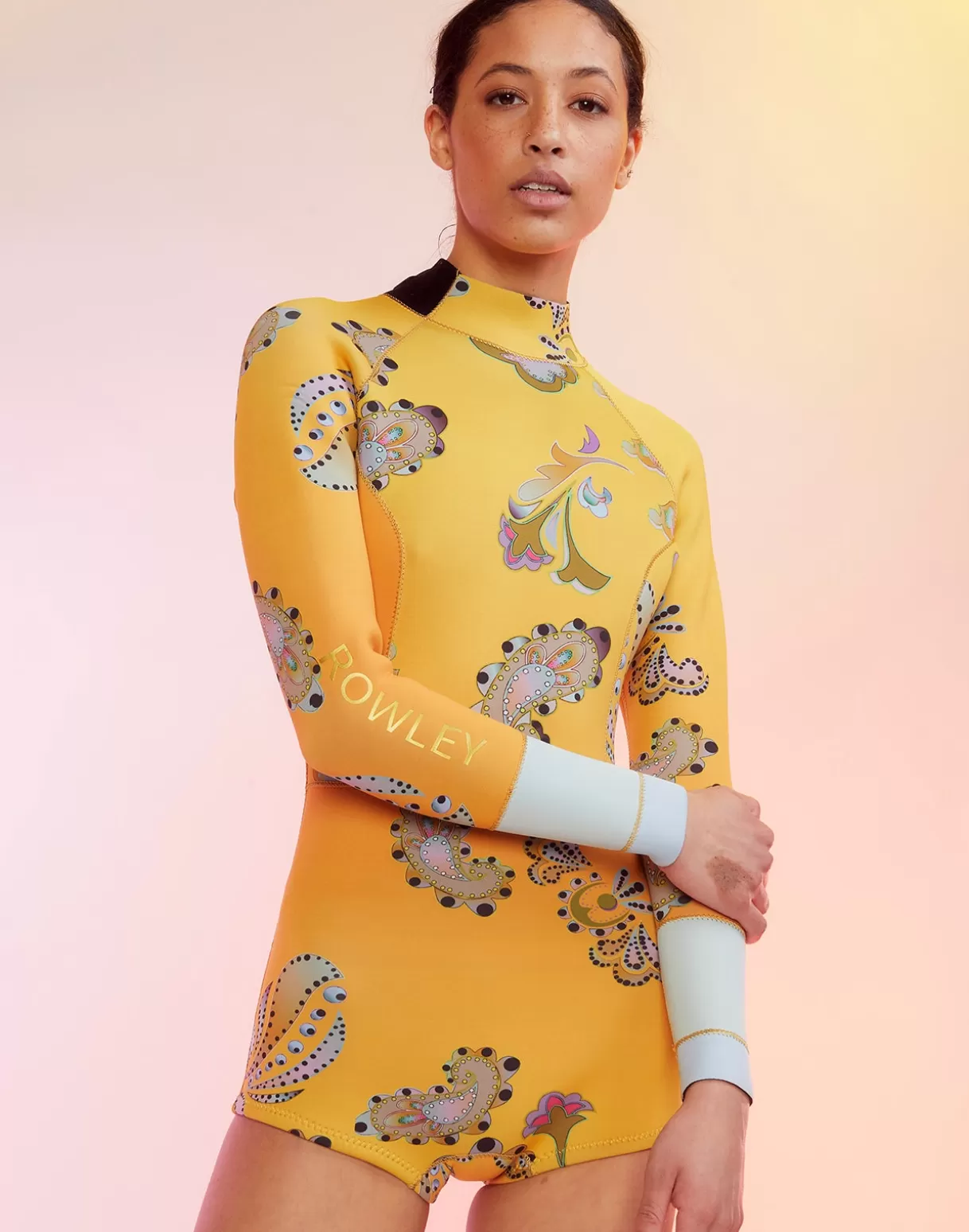 Surf & Swim-Cynthia Rowley Sunrise Paisley Wetsuit GLDPSL