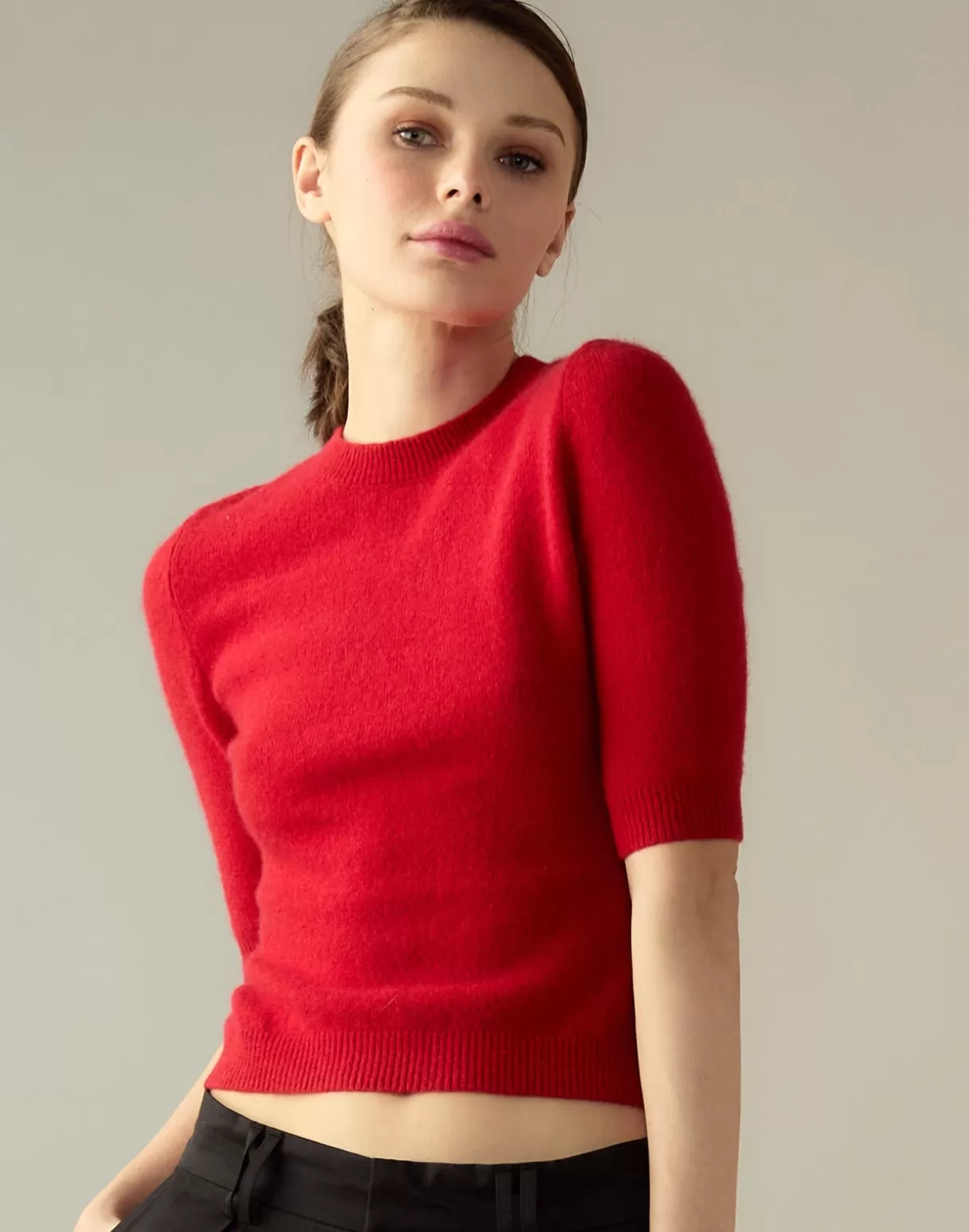 Tops-Cynthia Rowley Sydney Sweater Red