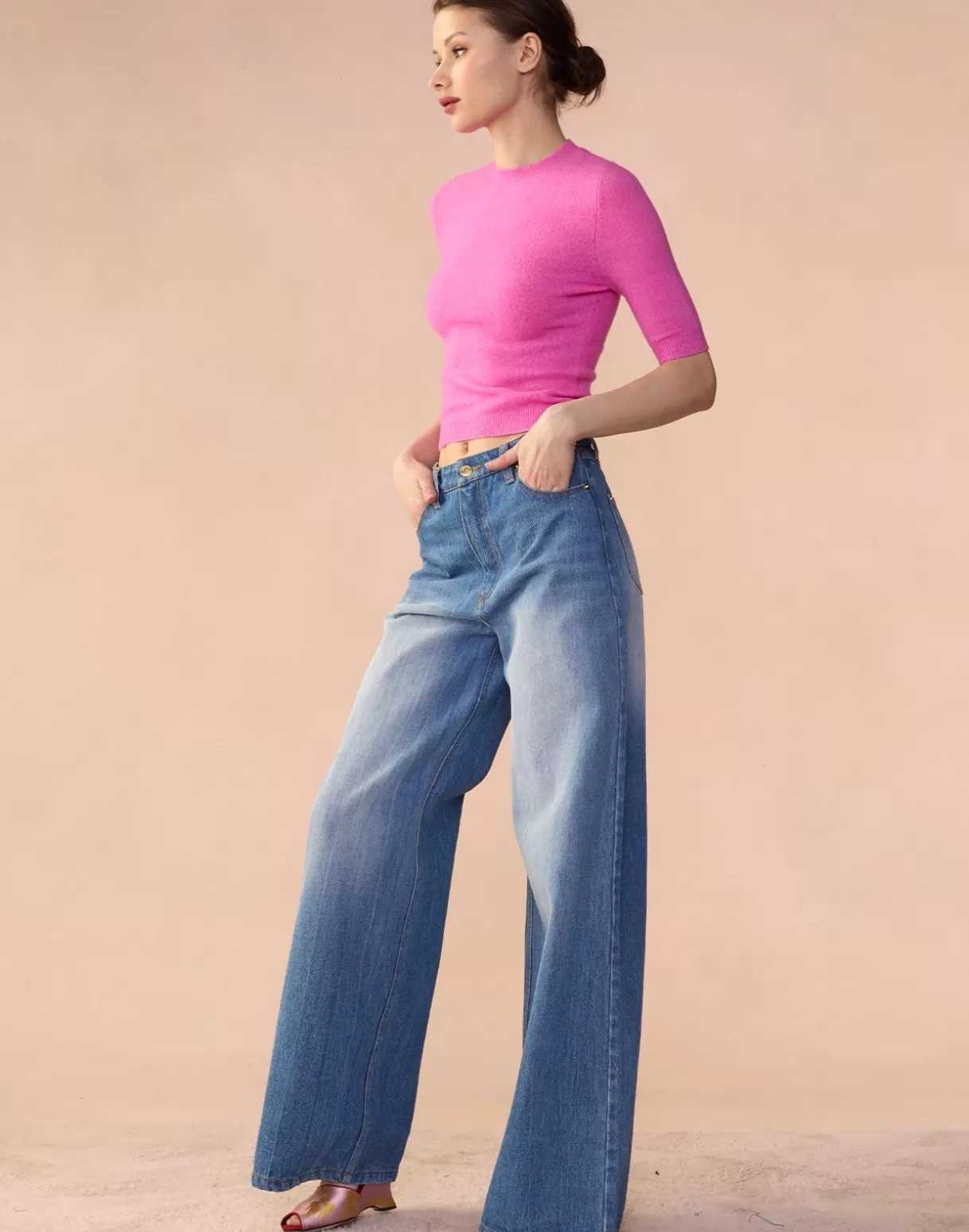 Tops-Cynthia Rowley Sydney Sweater PINK