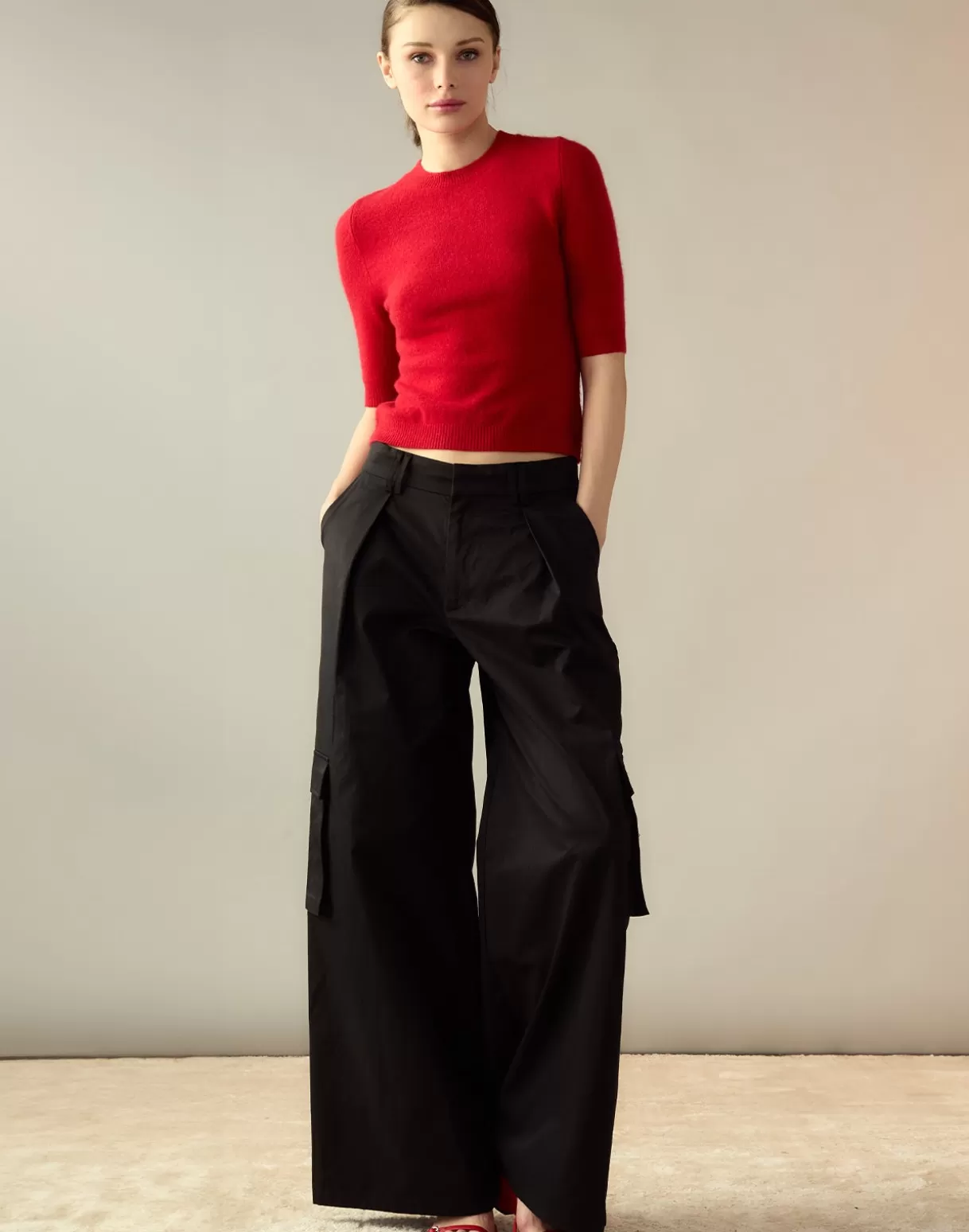 Tops-Cynthia Rowley Sydney Sweater Red