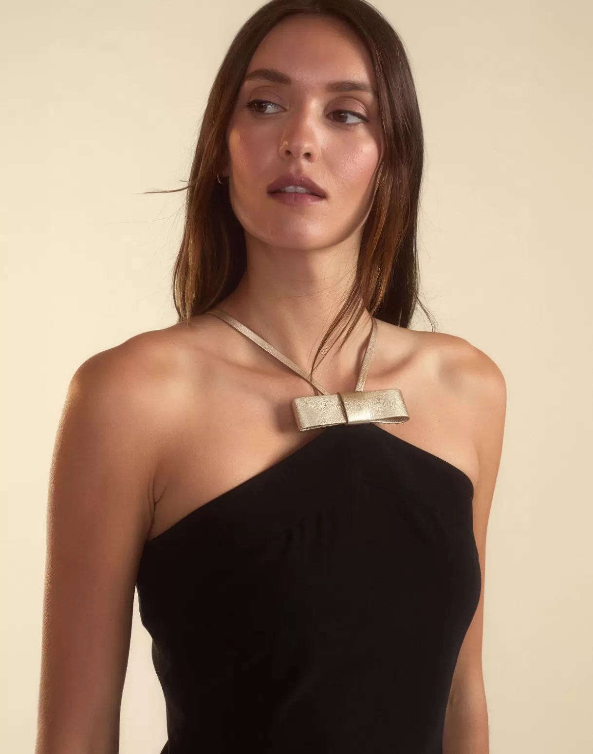 Dresses-Cynthia Rowley The Little Bow Dress BLACK