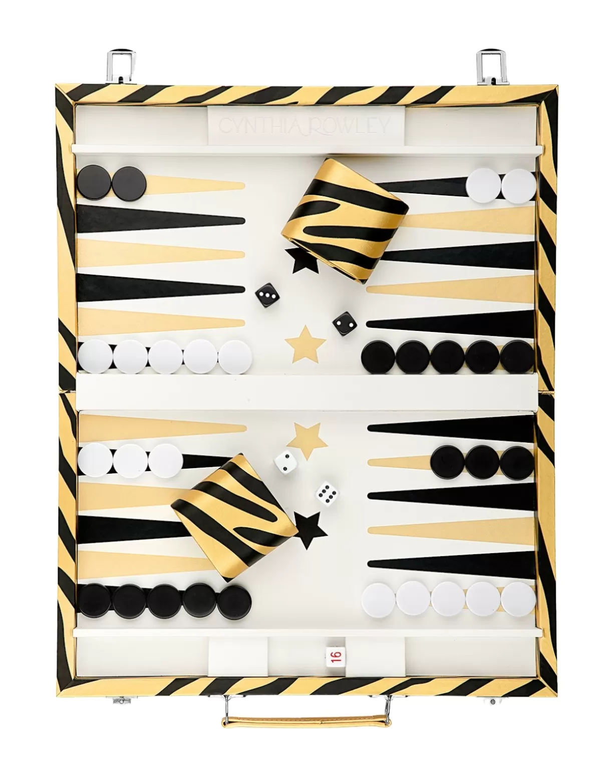 Accessories | Accessories-Cynthia Rowley Vegan Leather Backgammon Set BLKGD