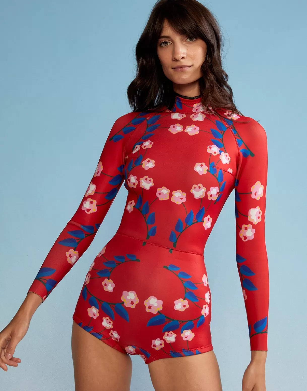 Surf & Swim-Cynthia Rowley Vine Floral Wetsuit RDVFLO