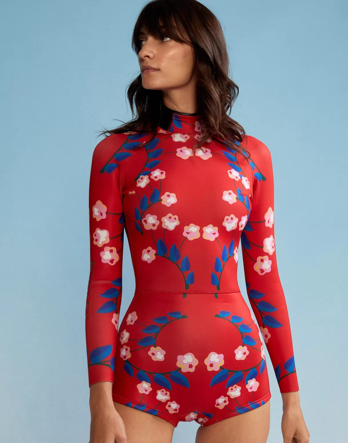 Surf & Swim-Cynthia Rowley Vine Floral Wetsuit RDVFLO
